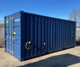  20-foot container for shot-blasting